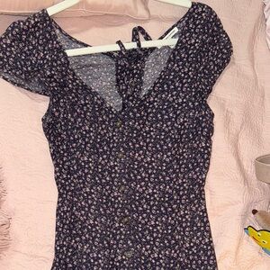 Floral Button-Down Women's Top